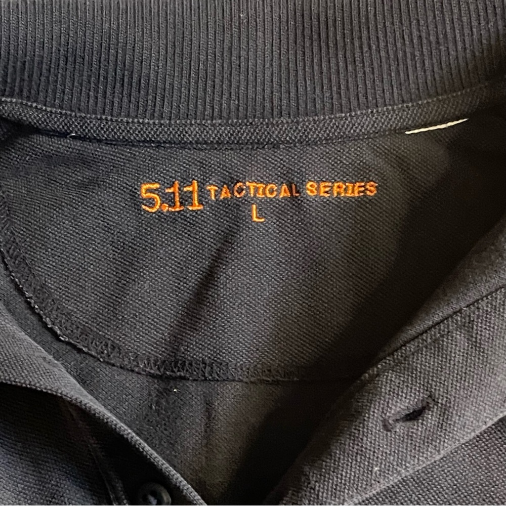 5.11 Tactical men large Navy 100% Cotton Jersey Short‎ Sleeve Polo Shirt